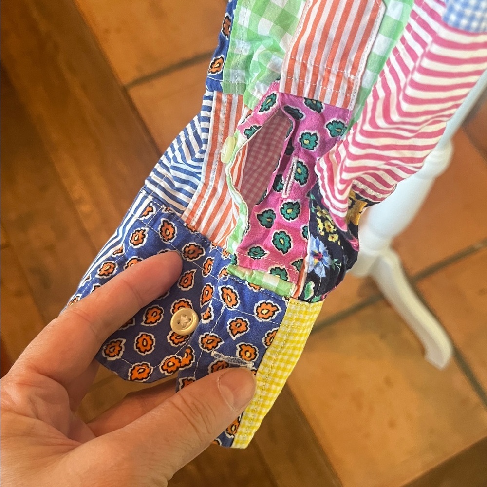 Ralph Lauren Multicolor Patchwork Button Down Shi… - image 7